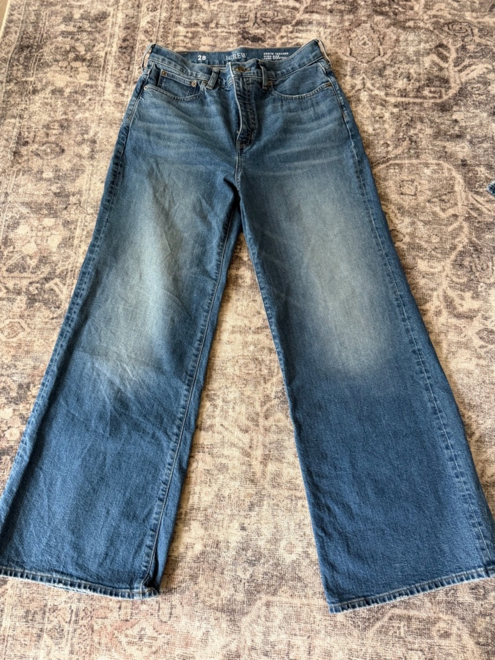 J. Crew Women's High-rise denim trouser jean